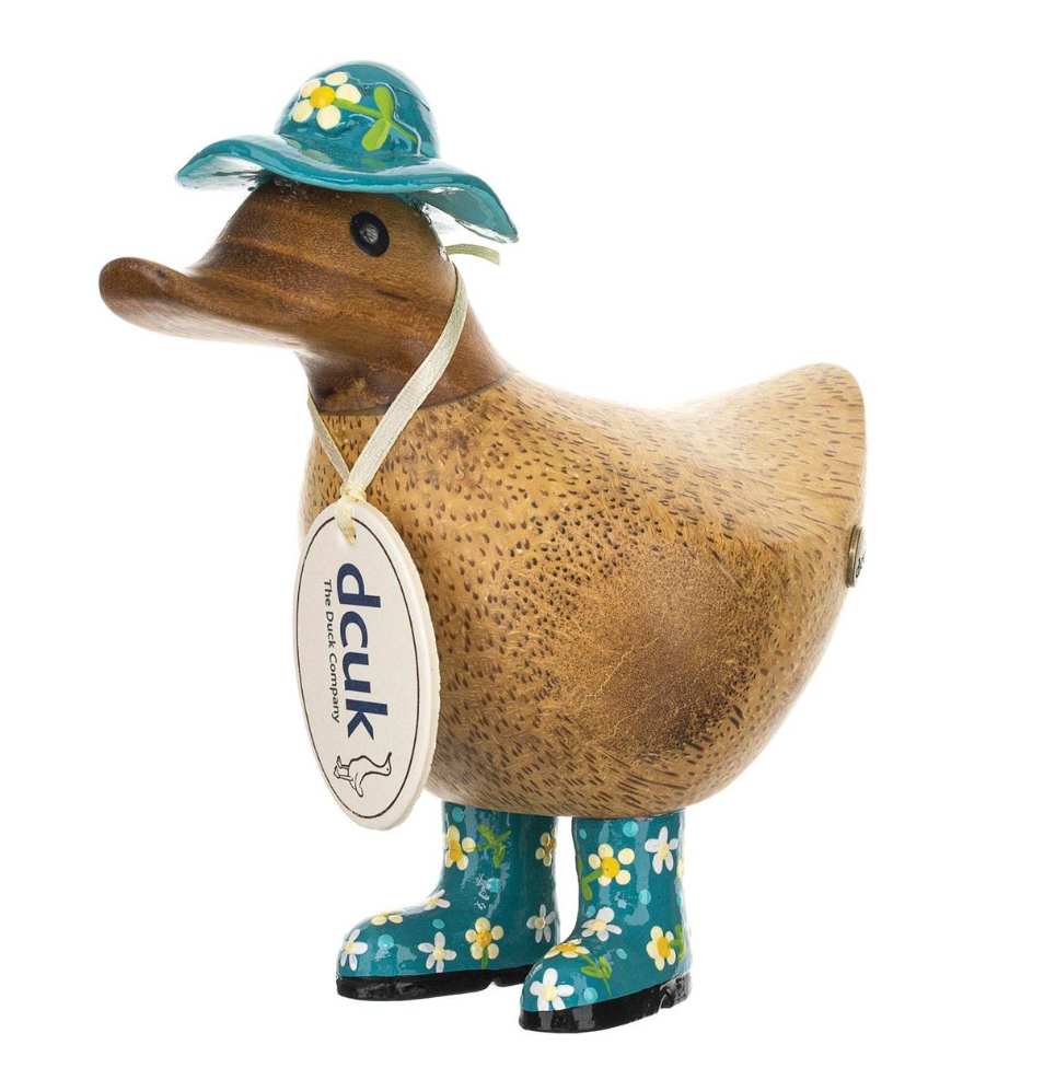 Ducky with Floral Boots + Hat