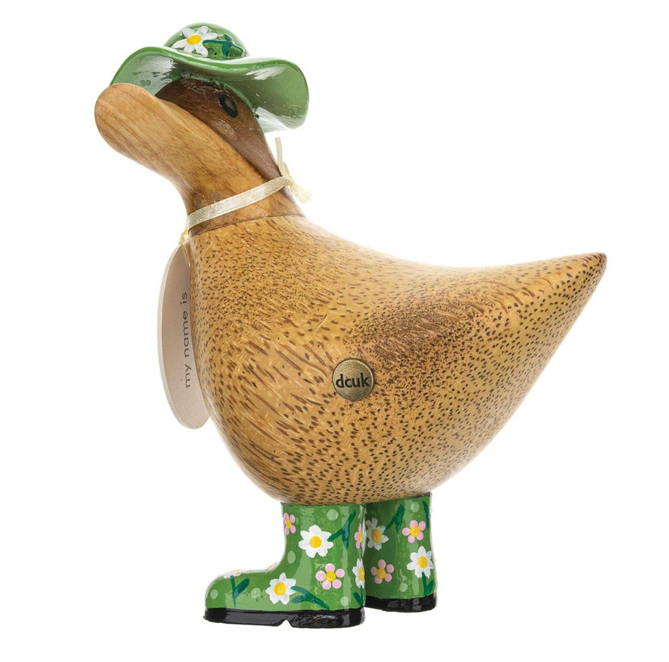Ducky with Floral Boots + Hat