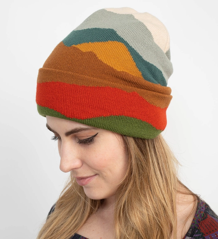 Mountain Landscape Beanie