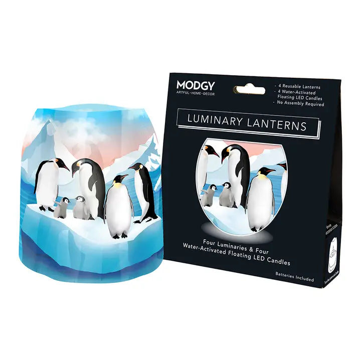 Chillin Penguins Expandable Luminaries 4pk