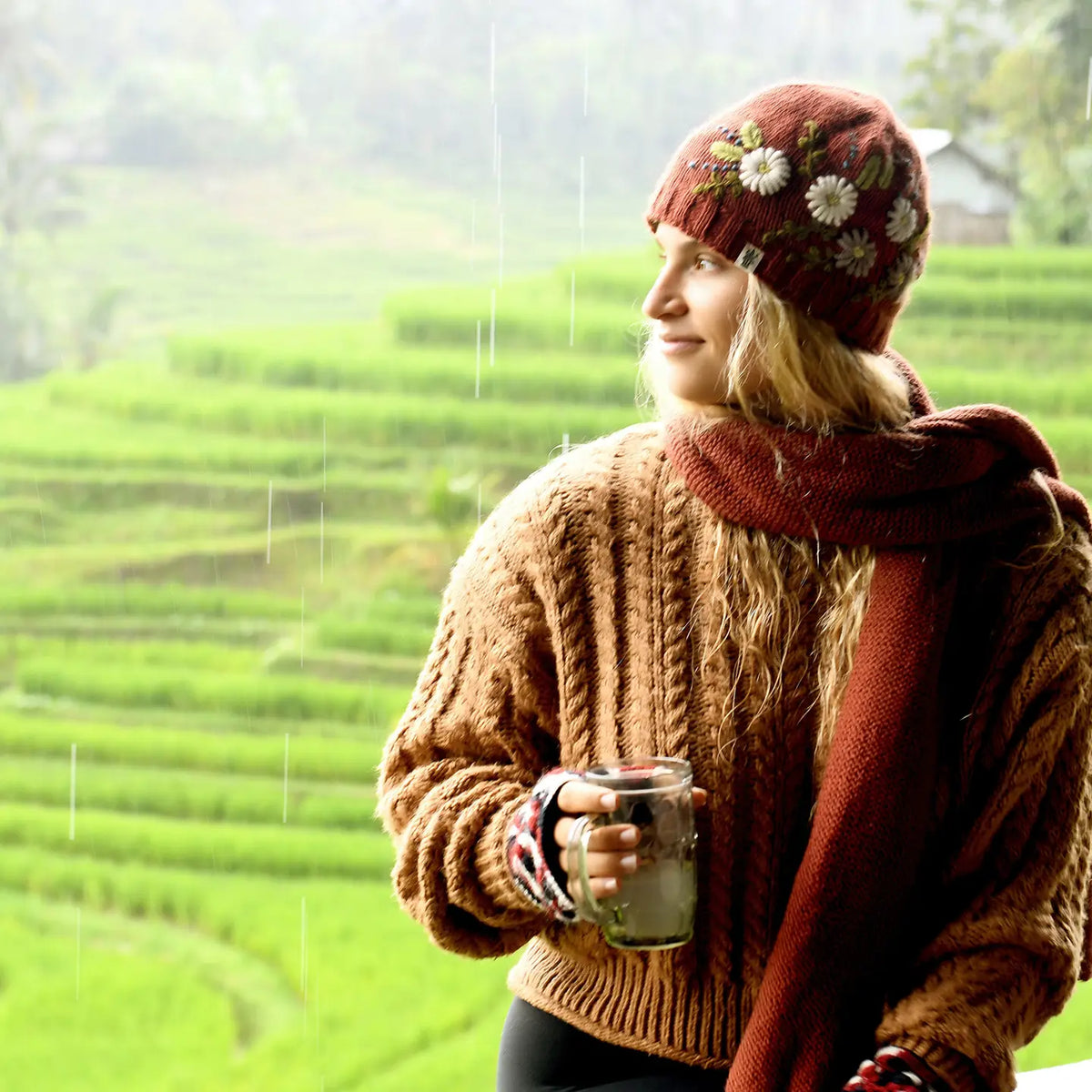 Hand Knit Bloom Hat