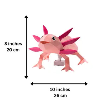 Papercraft Axolotl 3D Origami