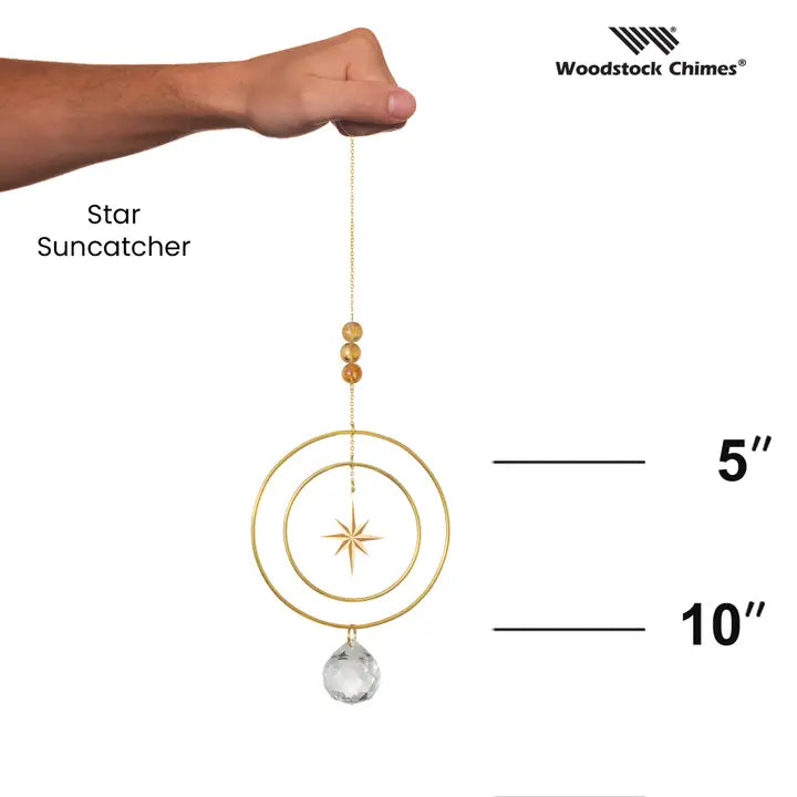 Suncatcher Radiant Star, Yellow Stone
