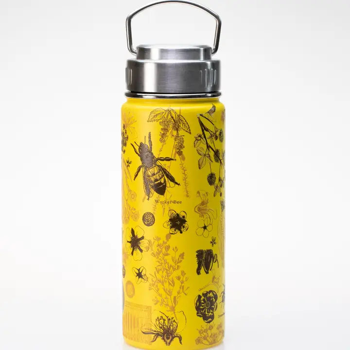 Honey Bee Stainless Steel Vacuum Flask 18oz