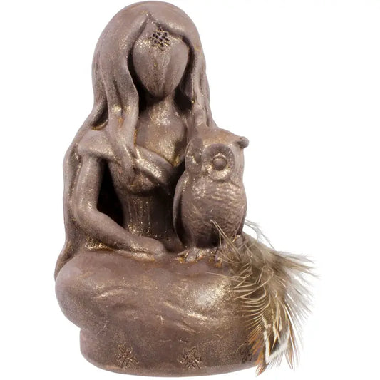 Owl Goddess Gypsum Figure