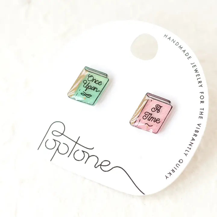 Librarian Bookstore Stud Earrings