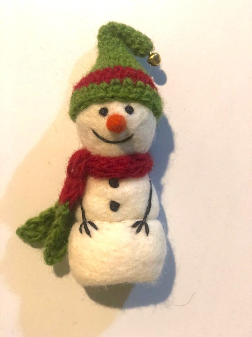 Snowman Finger Puppet