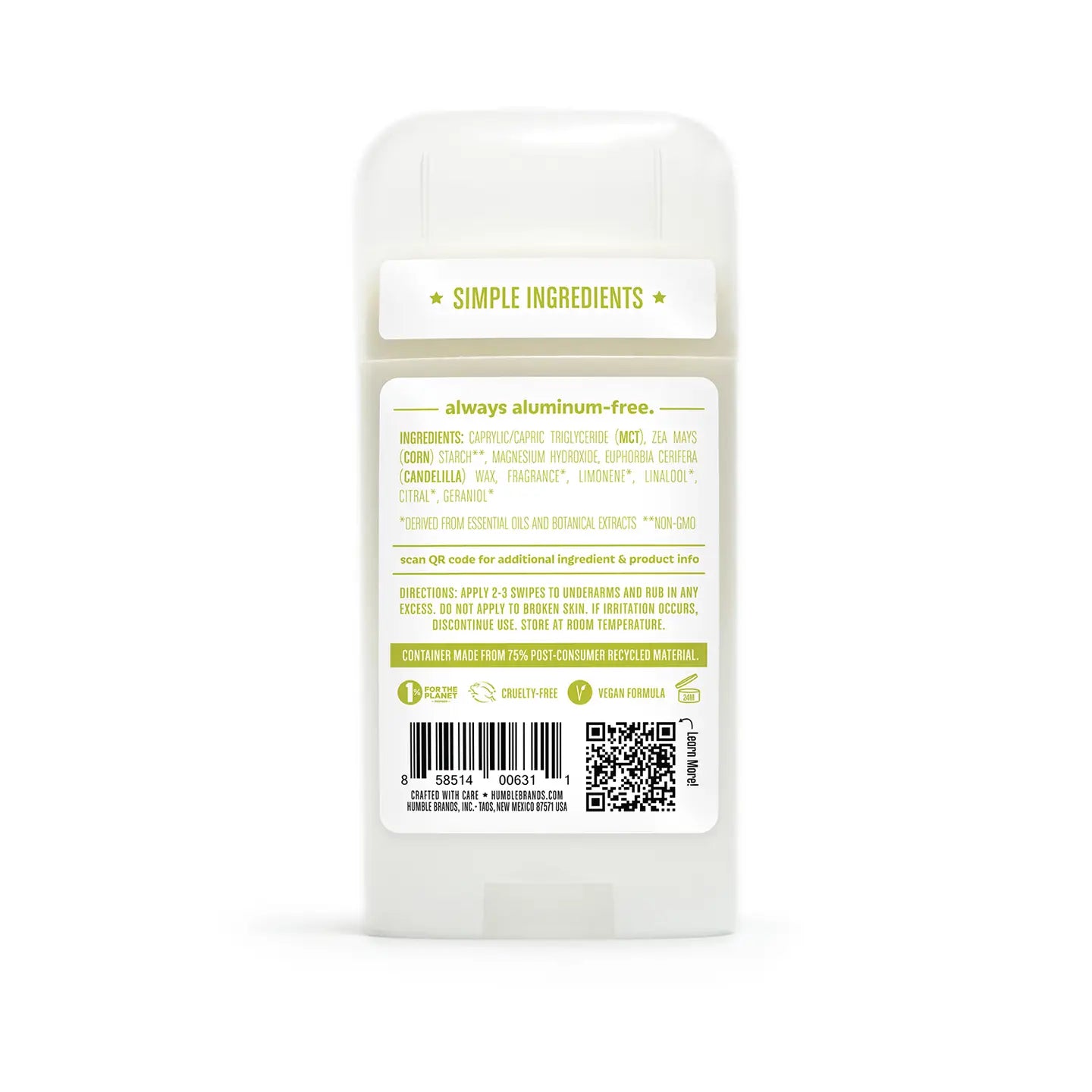 Bergamot & Ginger Vegan & Sensitive Deodorant