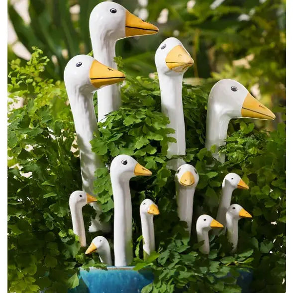 Garden Goose Head Stake Large 14"