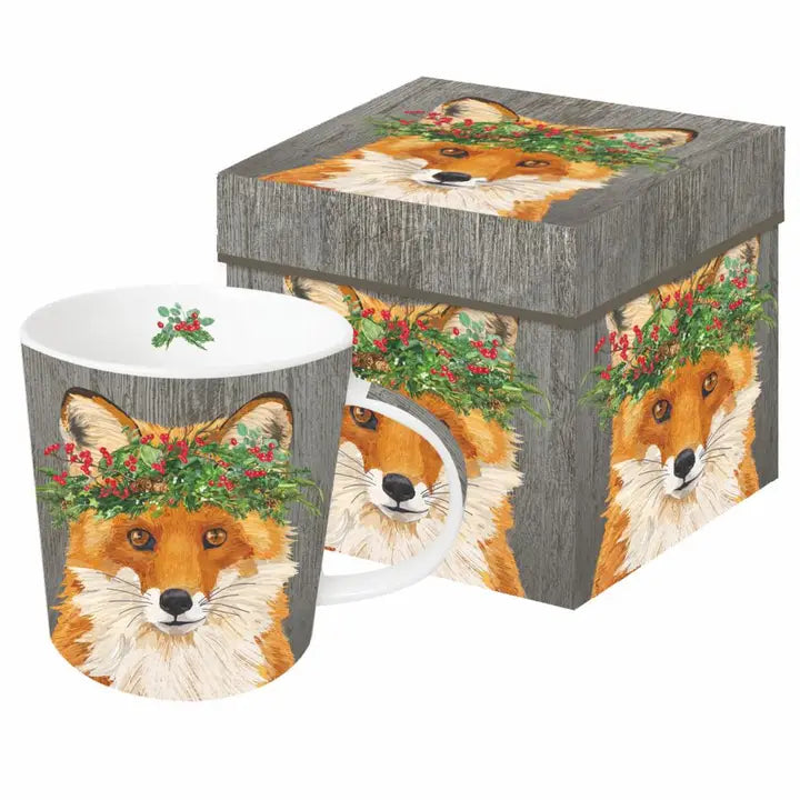 Mug in Box Winter Berry Fox