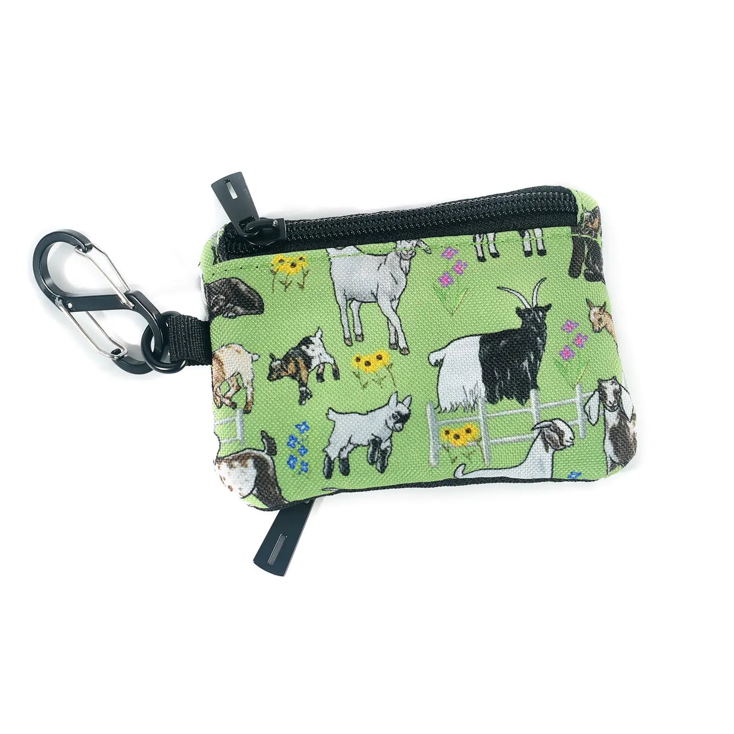 Greener Pastures Goats Clip Wallet