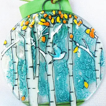 Glass Ornament Aspen Trees