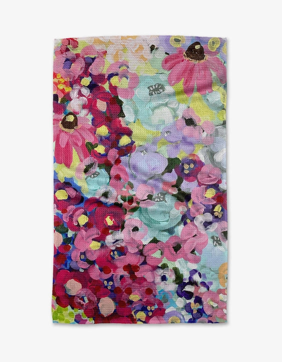 Geometry Tea Towel: Pink Fields of Joy