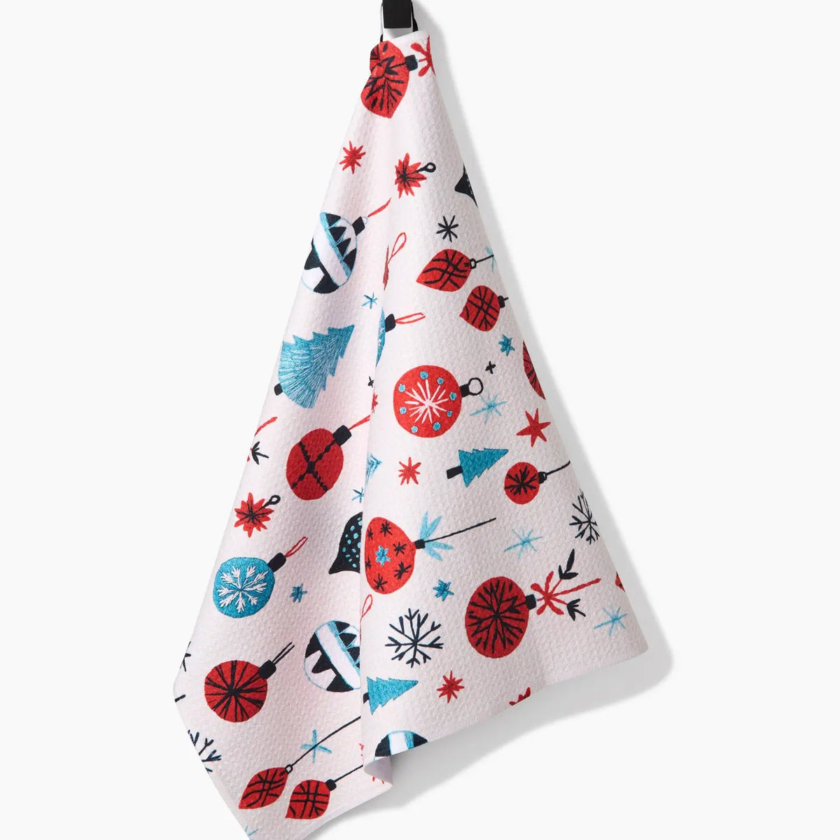 Geometry Tea Towel: Embroidered Ornaments