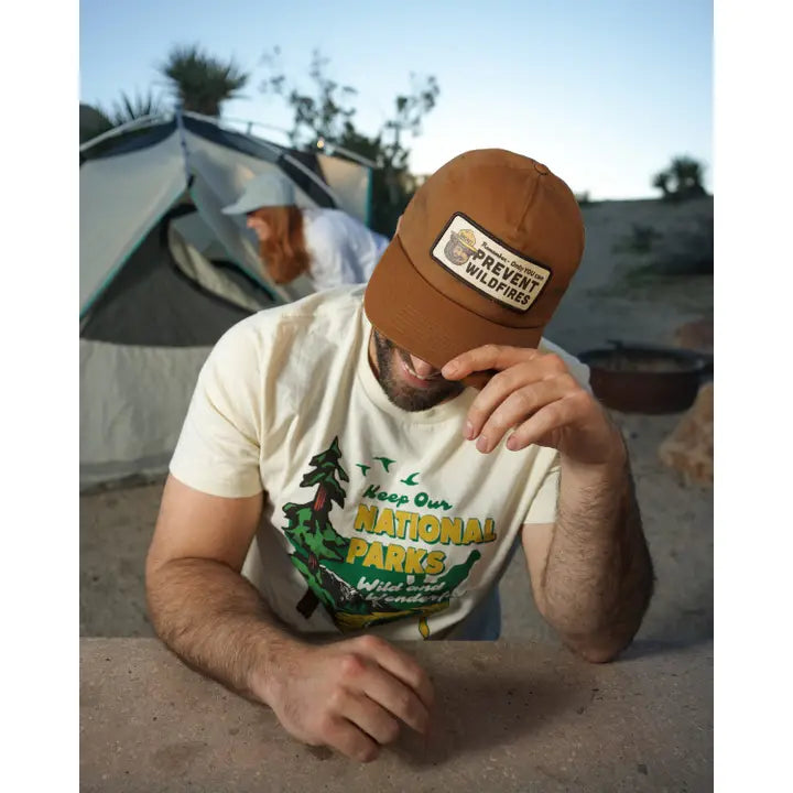 Smokey's Reminder 5 Panel Trucker Hat Walnut