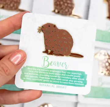 Beaver Enamel Pin