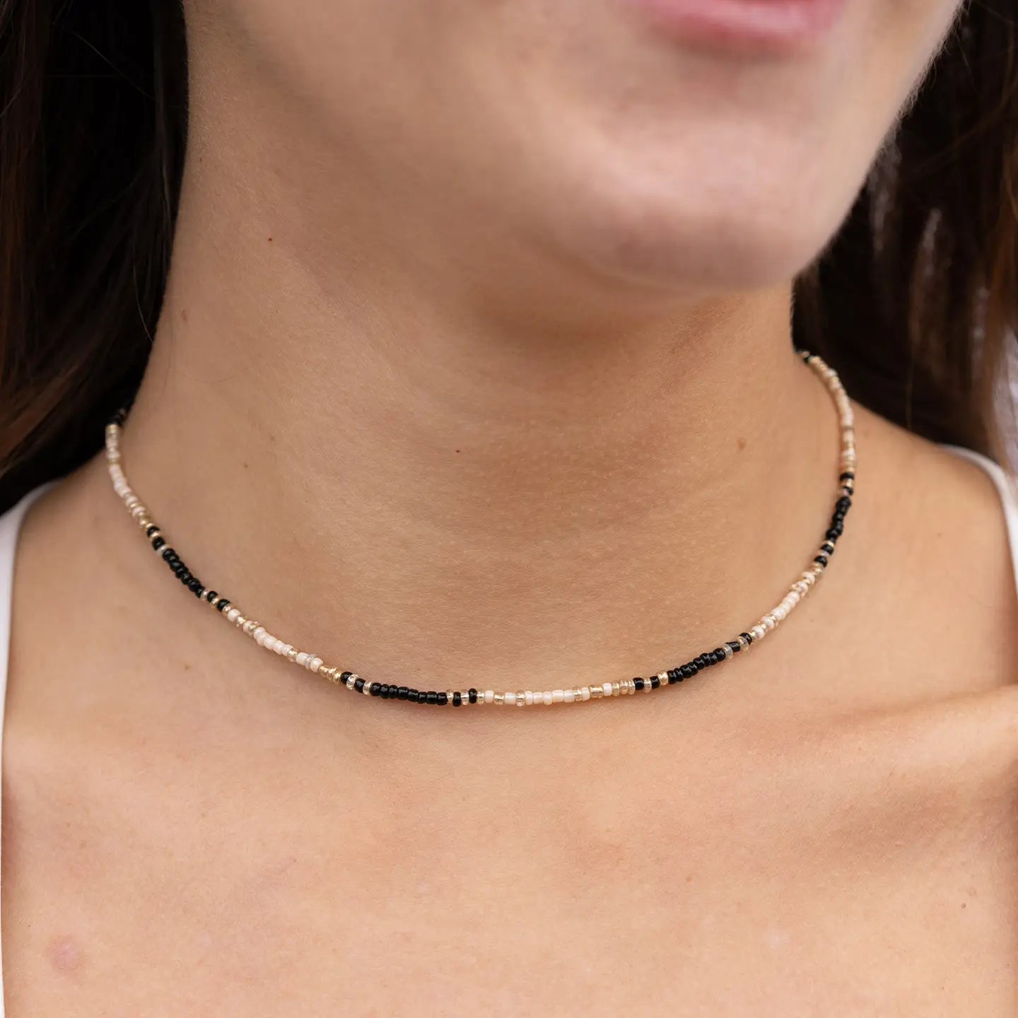 Monaco Monday Seed Bead Necklace