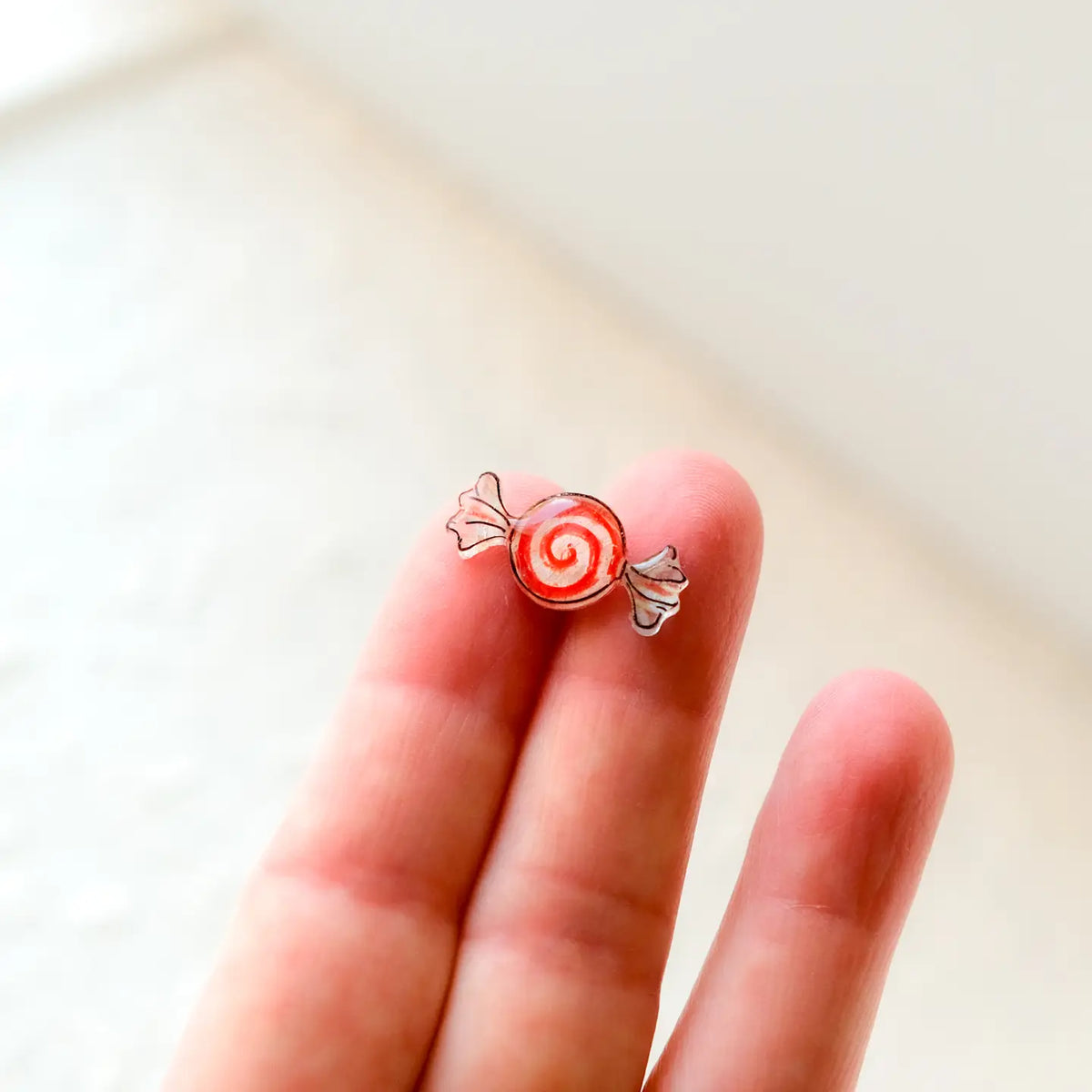 Mismatched Vintage Christmas Candy Stud Earrings