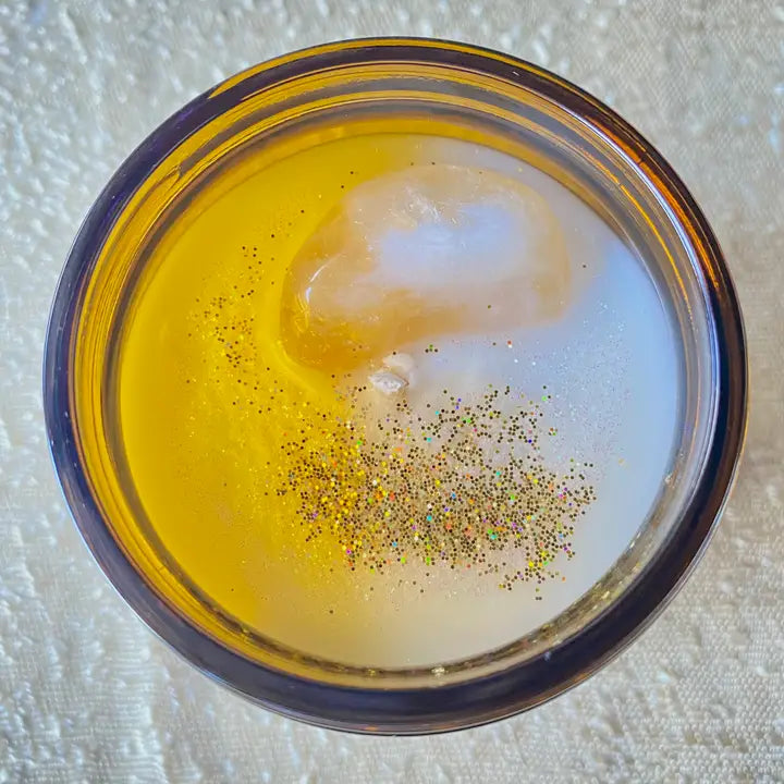 Citrine Crystal Candle Lemon & Ginger