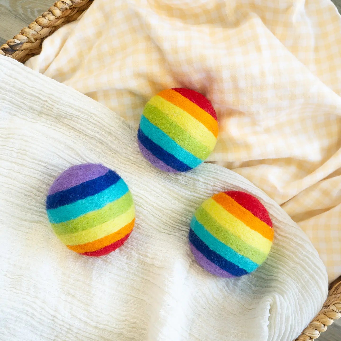 Dryer Ball Rainbow Pride