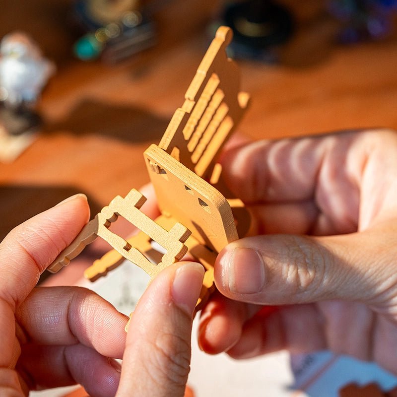 The Magic Study DIY Miniature House Puzzle