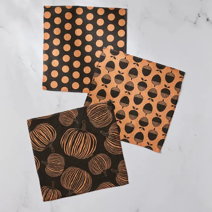Geometry Dishcloth Pack: Autumn Noir