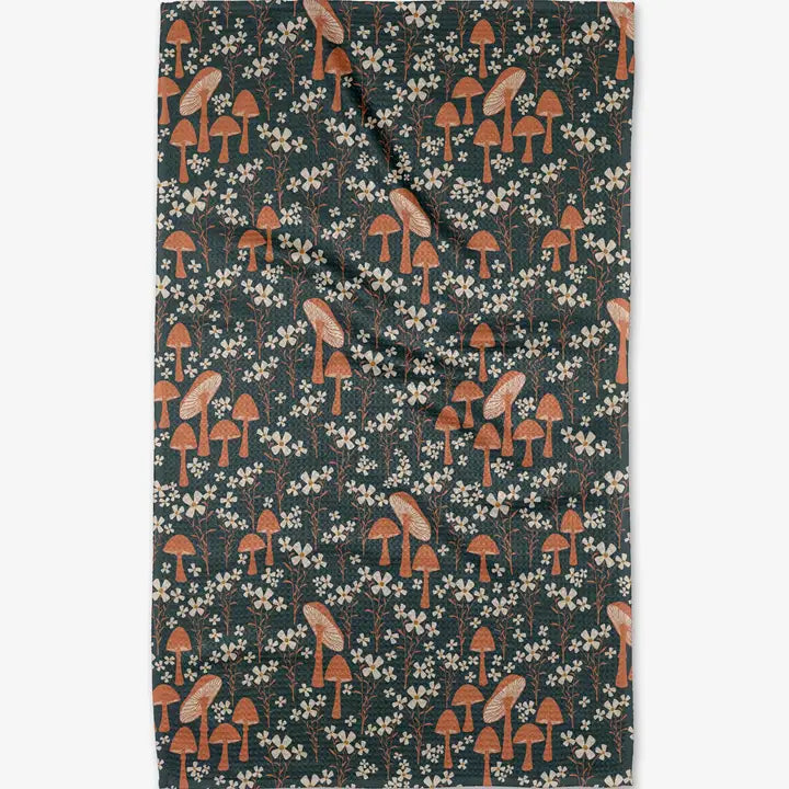 Geometry Tea Towel: Mushroom Grove