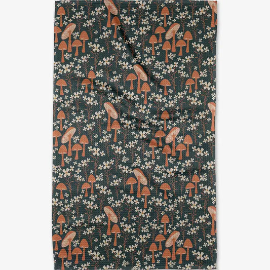 Geometry Tea Towel: Mushroom Grove
