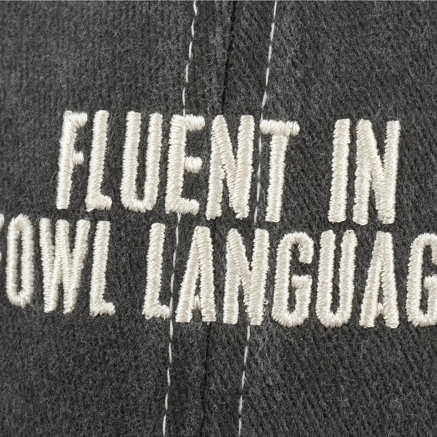 Fluent in Fowl Language Baseball Hat Black