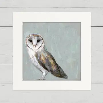 Gray Day Owl Mini Canvas