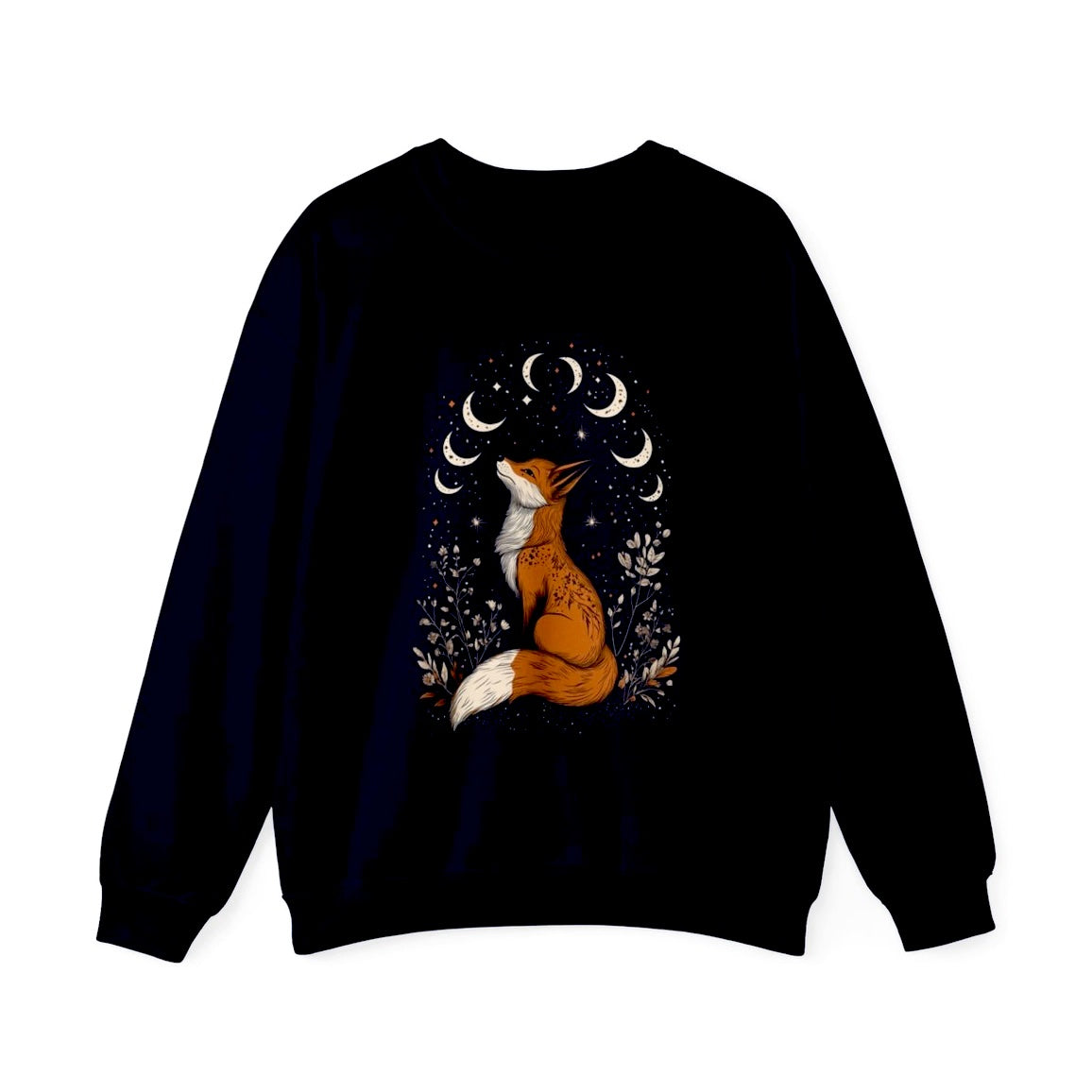 Folklore Fox & Lunar Phases Sweatshirt