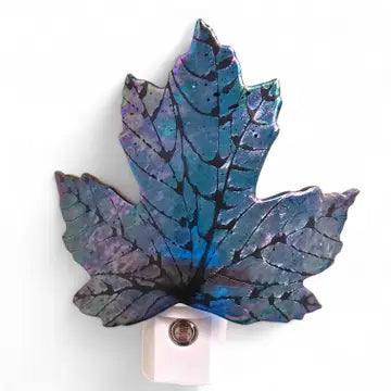 Glass Maple Leaf Night Light
