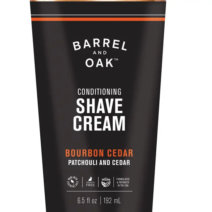 Conditioning Shave Cream - Bourbon Cedar 6.5 oz