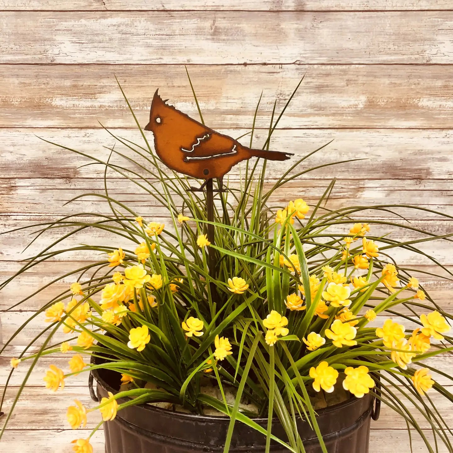Rusty Cardinal Plant Stake