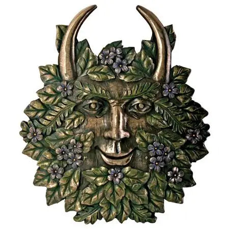 Greenman Plaque Seasons Spring