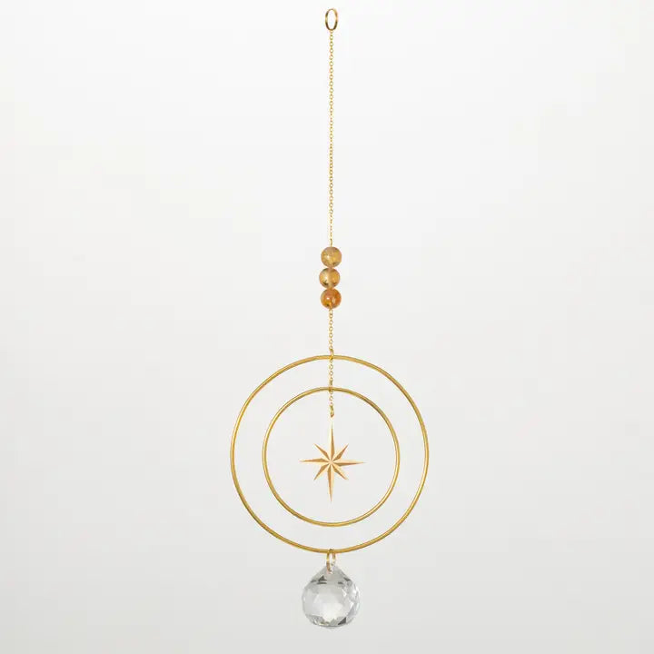 Suncatcher Radiant Star, Yellow Stone