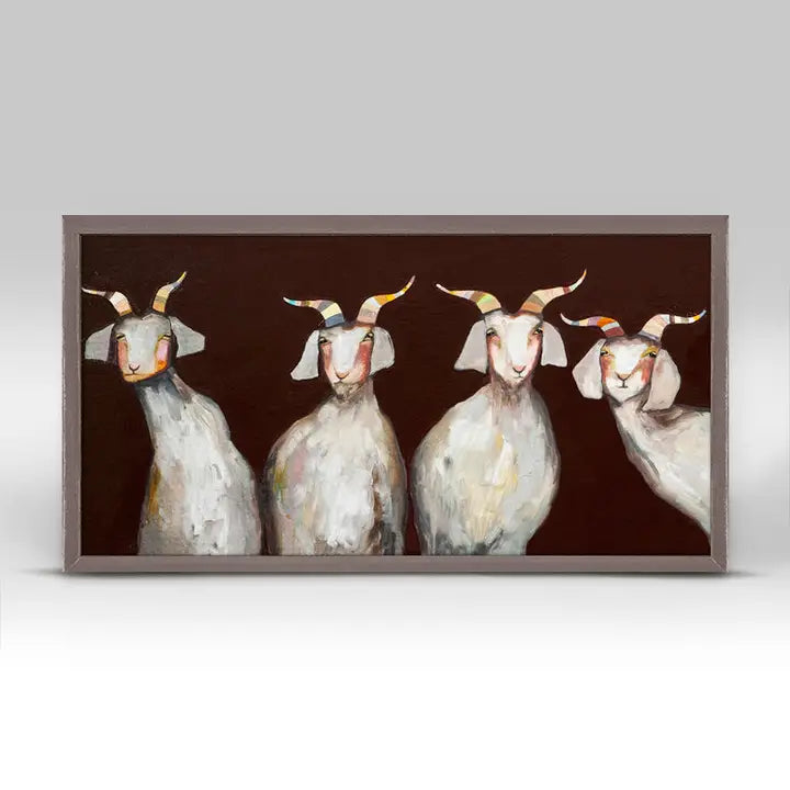 Four Goats Mini Canvas