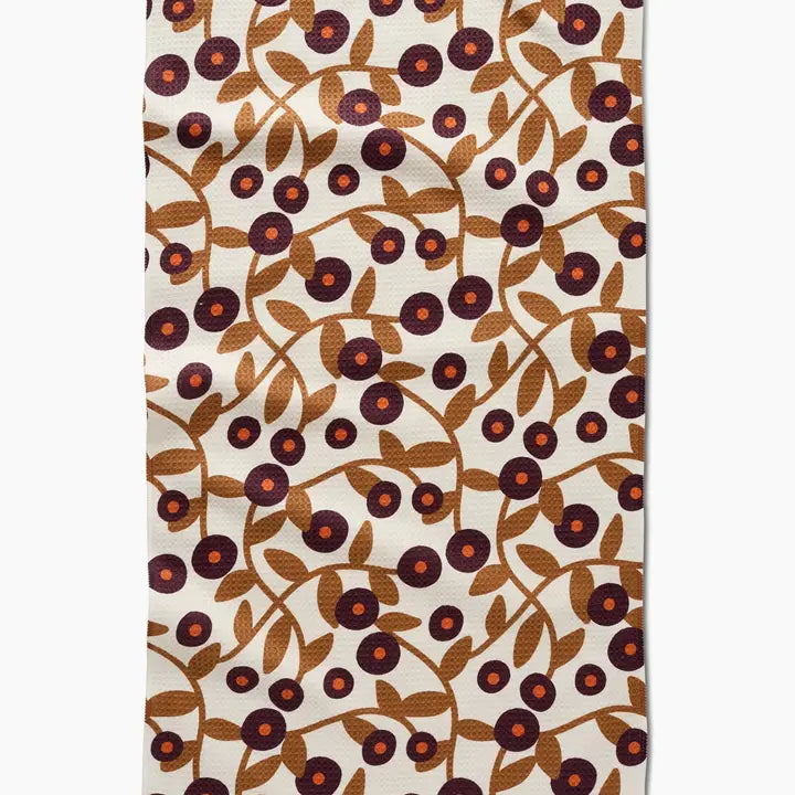 Geometry Tea Towel: Swirling Vines