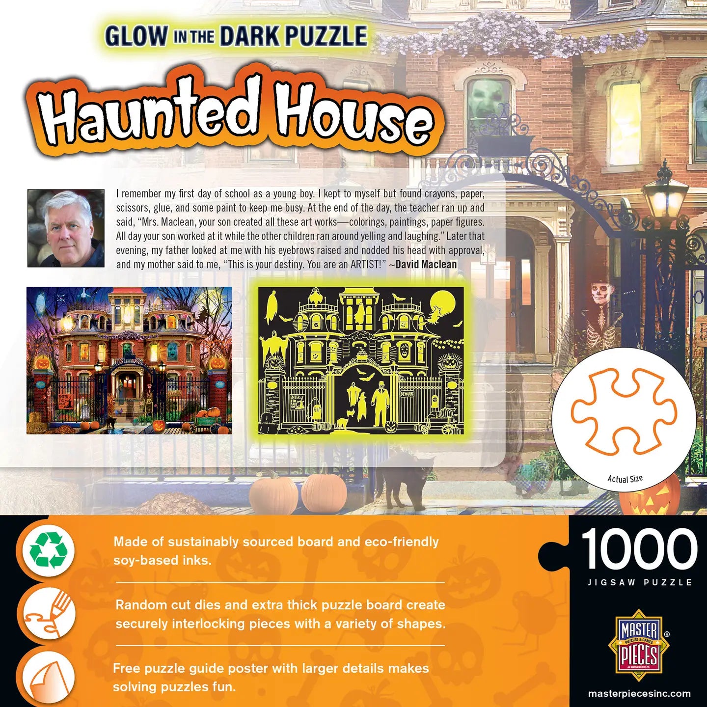 Haunted House Puzzle - Glow in the Dark