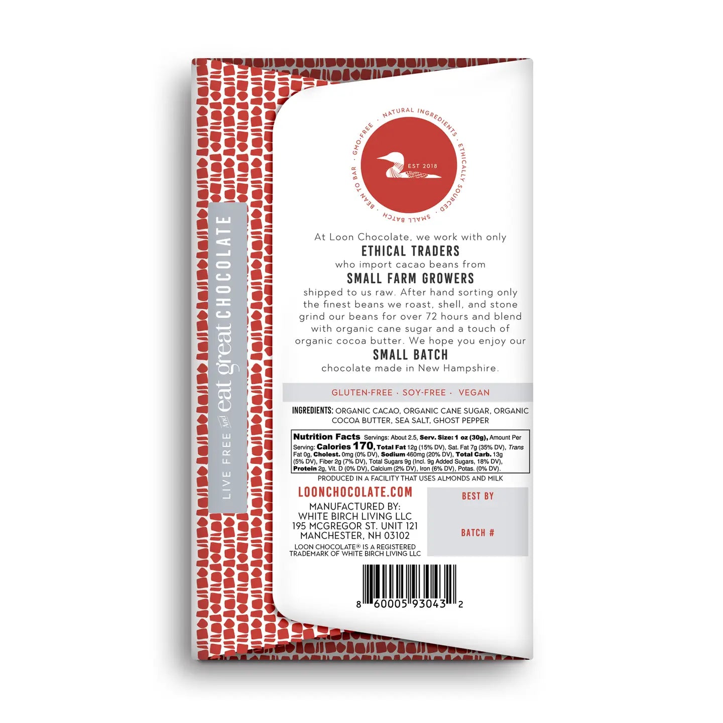 Dark Chocolate with Ghost Pepper & Maine Seat Salt
