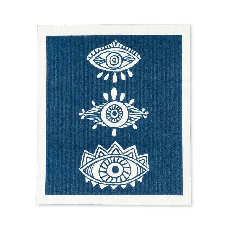 Evil Eye Swedish Dishcloth