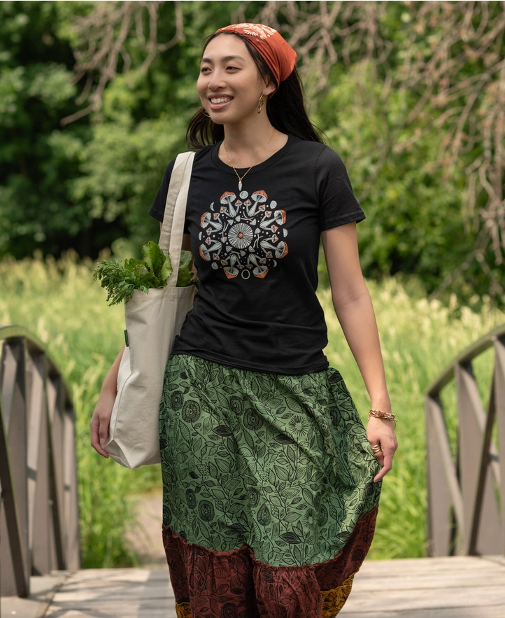 Mushroom Mandala Women's T-Shirt