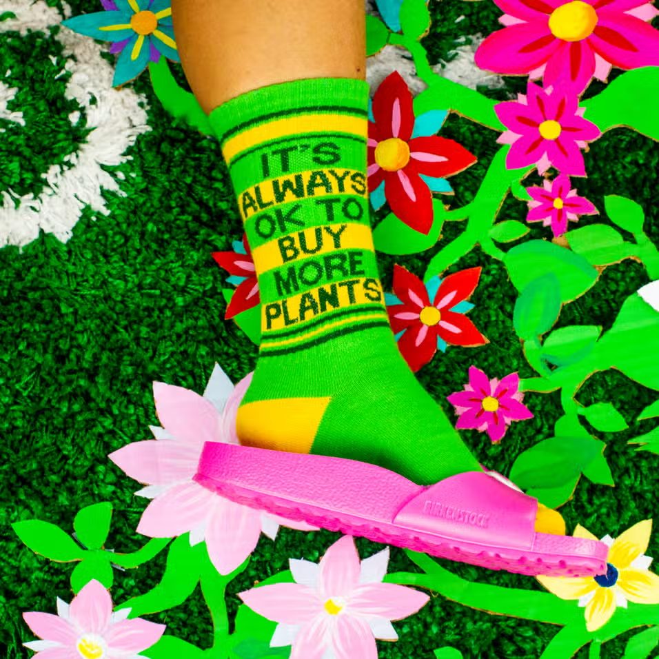 It's Always Ok Buy Plants Socks