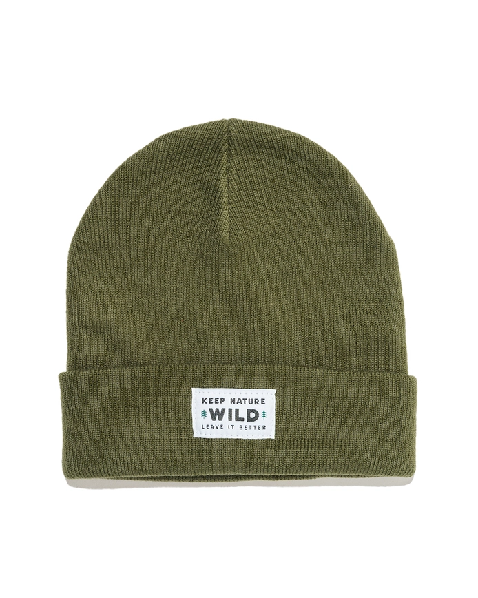 Twin Pines Cuffed Beanie - Olive