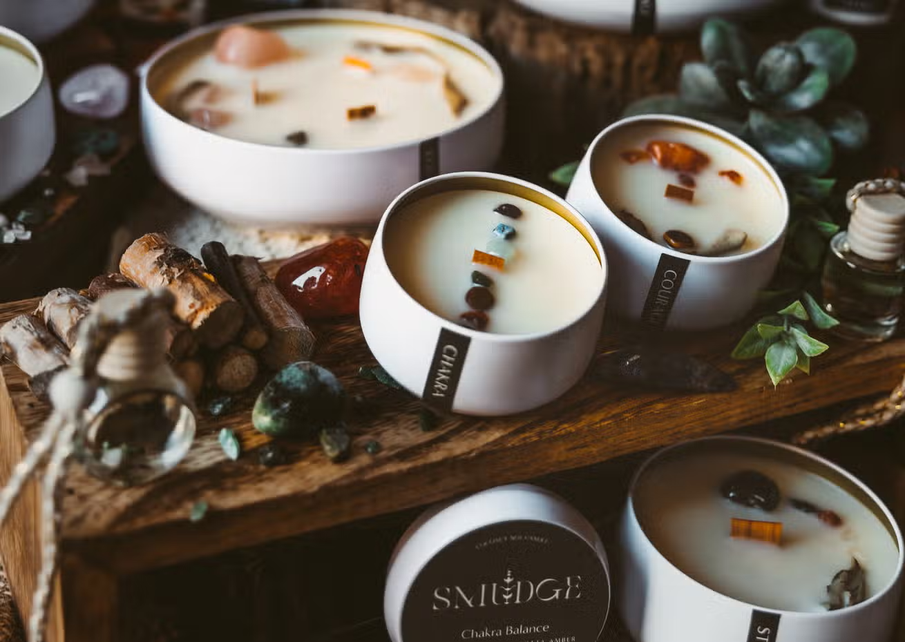 Chakra Balance Wood Wick Candle