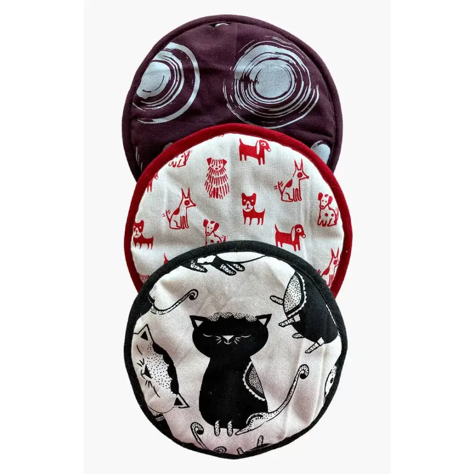 Screen Printed Cotton Pot Holder