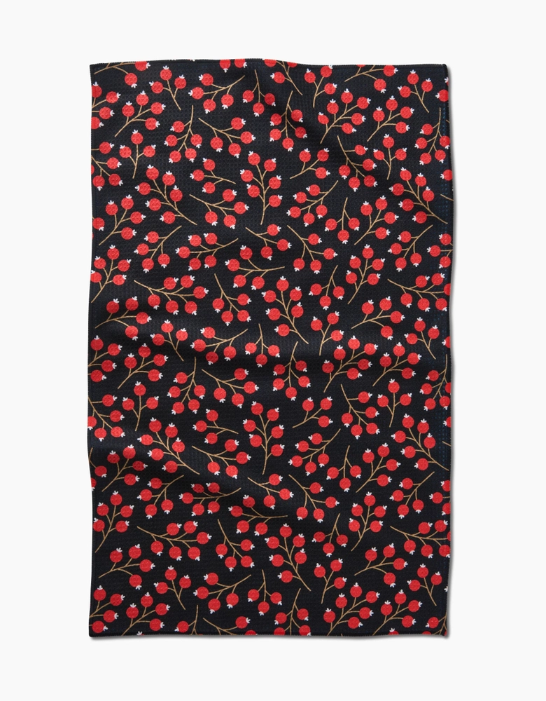 Geometry Tea Towel: Christmas Berries