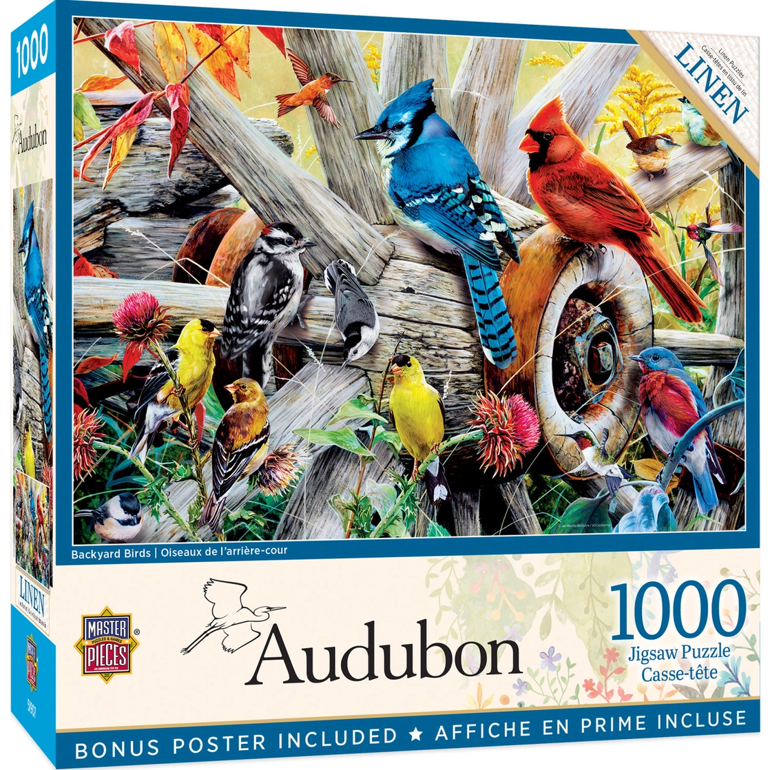 Audubon Backyard Birds Puzzle 1000pc