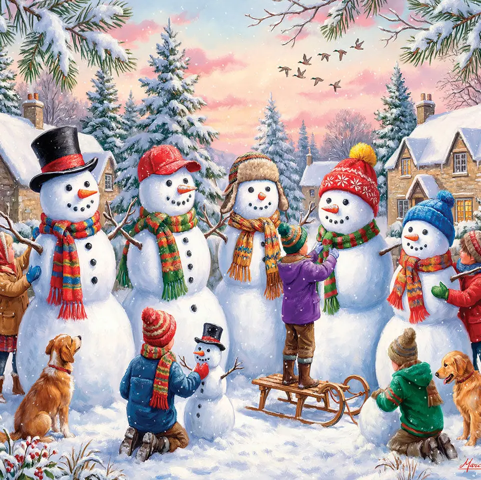 Building Snowman 500 pc