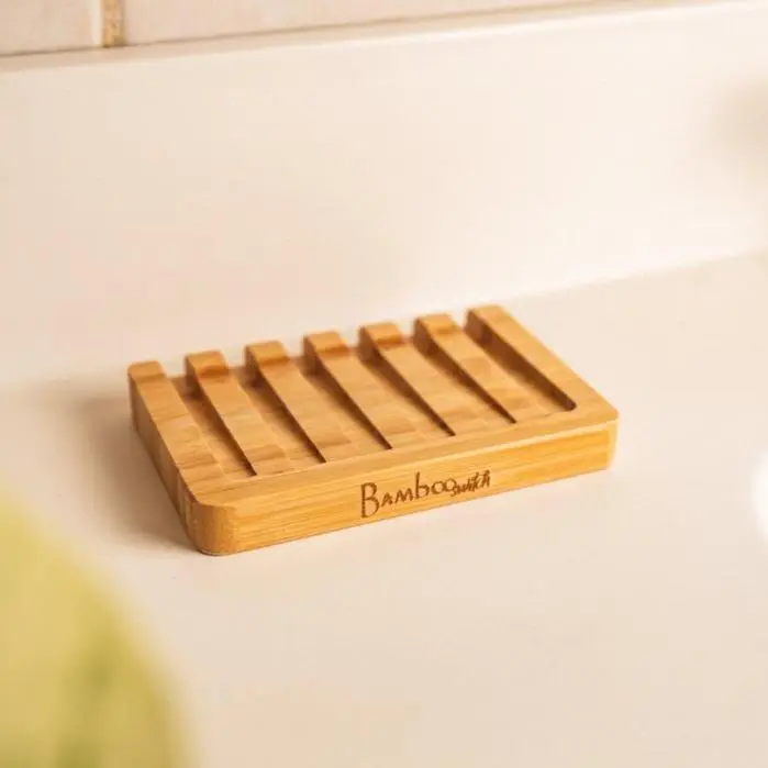 Bamboo Soap Lift Slated Rectangle